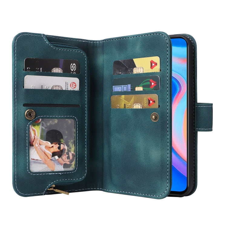 For Huawei P Smart Z Multifunctional Card Slot Zipper Wallet Leather Phone Case
