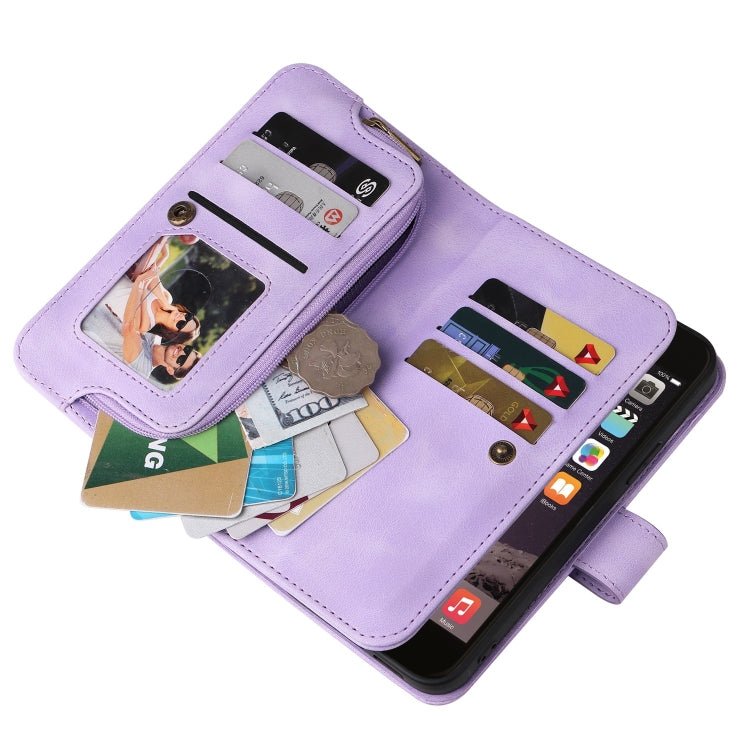 For iPhone 6s / 6 Multifunctional Card Slot Zipper Wallet Leather Phone Case
