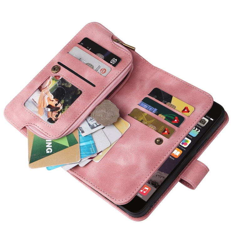 For iPhone 6s / 6 Multifunctional Card Slot Zipper Wallet Leather Phone Case