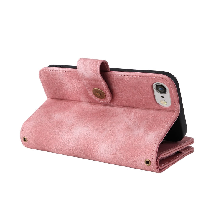 For iPhone 6s / 6 Multifunctional Card Slot Zipper Wallet Leather Phone Case
