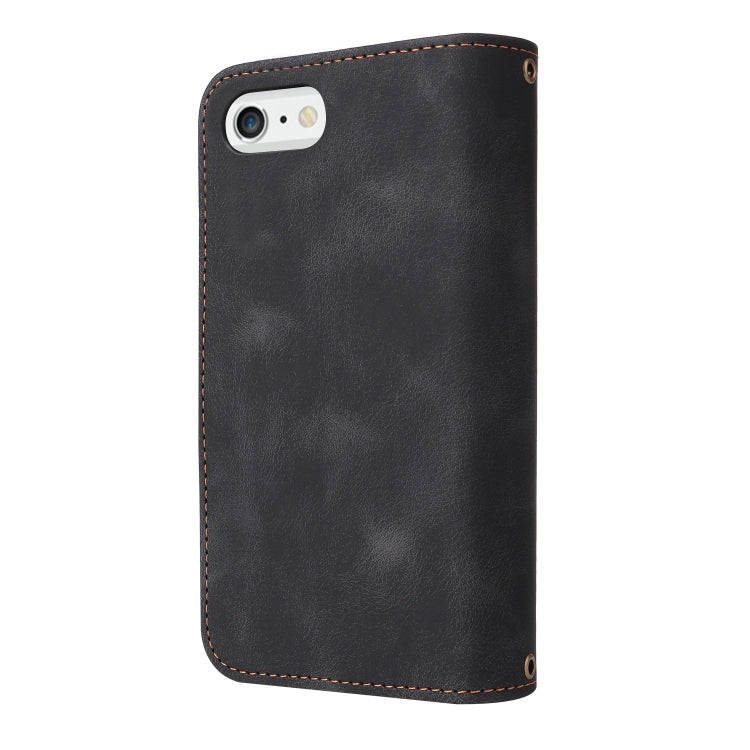 For iPhone 6s Plus / 6 Plus Multifunctional Card Slot Zipper Wallet Leather Phone Case