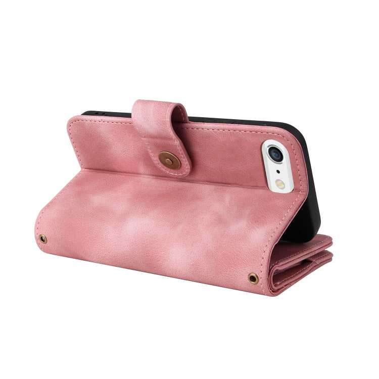 For iPhone 6s Plus / 6 Plus Multifunctional Card Slot Zipper Wallet Leather Phone Case