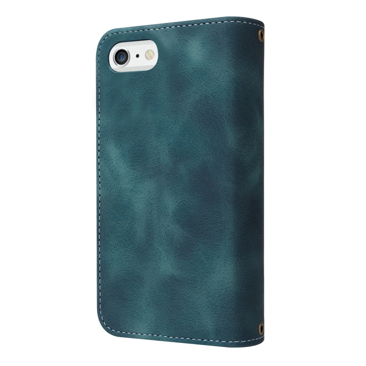 For iPhone 6s Plus / 6 Plus Multifunctional Card Slot Zipper Wallet Leather Phone Case