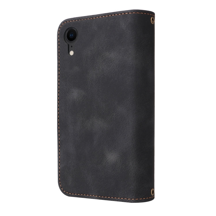 For iPhone XR Multifunctional Card Slot Zipper Wallet Leather Phone Case