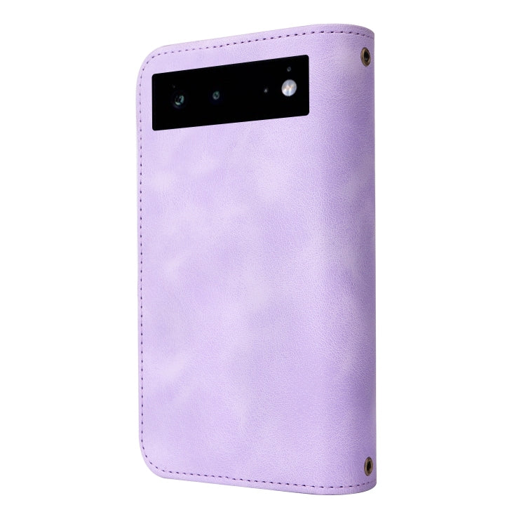 For Google Pixel 6 Multifunctional Card Slot Zipper Wallet Leather Phone Case