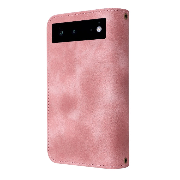 For Google Pixel 6 Multifunctional Card Slot Zipper Wallet Leather Phone Case