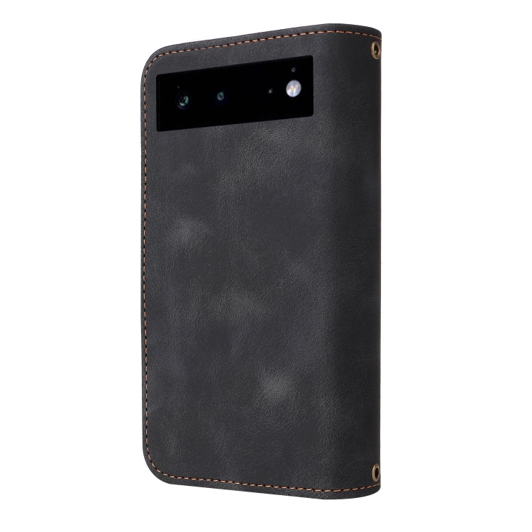 For Google Pixel 6 Pro Multifunctional Card Slot Zipper Wallet Leather Phone Case