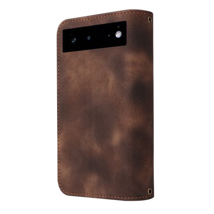 For Google Pixel 6 Pro Multifunctional Card Slot Zipper Wallet Leather Phone Case