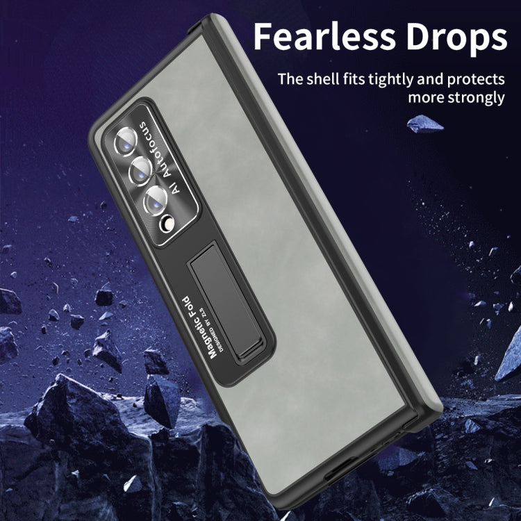For Samsung Galaxy Z Fold4 Napa Texture All-inclusive Phone Case
