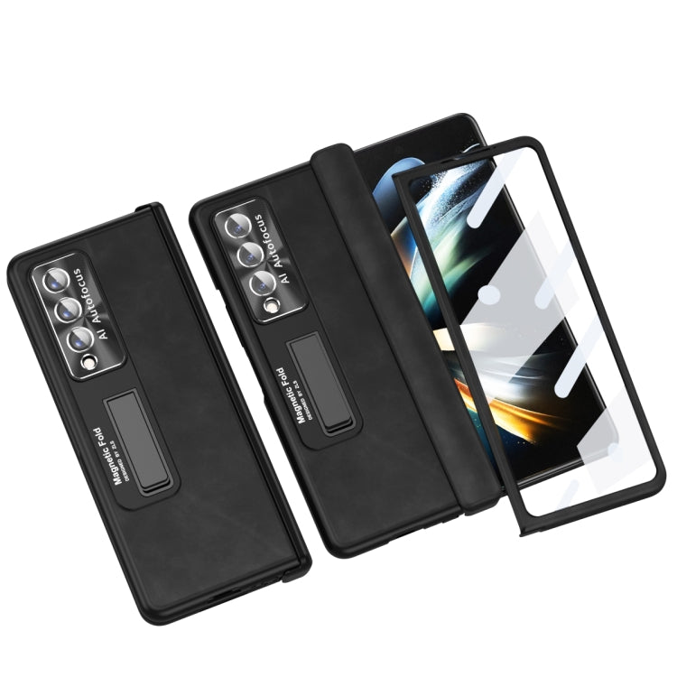 For Samsung Galaxy Z Fold4 Napa Texture All-inclusive Phone Case