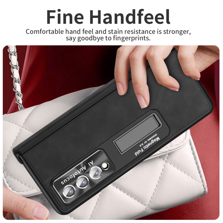For Samsung Galaxy Z Fold4 Napa Texture All-inclusive Phone Case