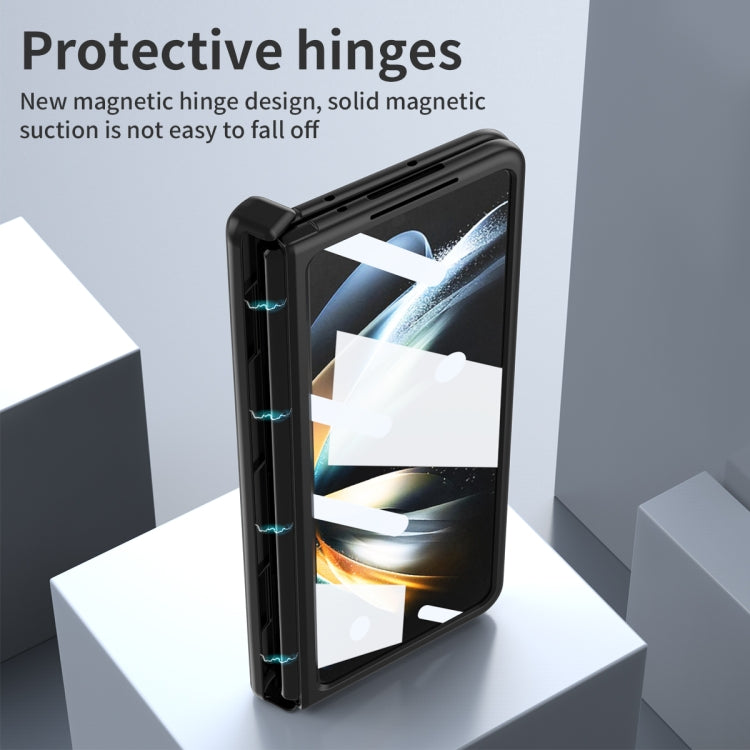 For Samsung Galaxy Z Fold4 Napa Texture All-inclusive Phone Case
