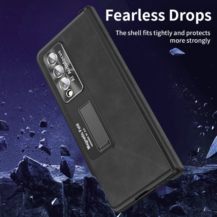 For Samsung Galaxy Z Fold4 Napa Texture All-inclusive Phone Case