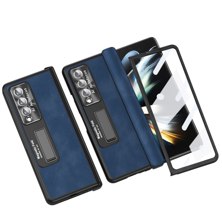 For Samsung Galaxy Z Fold4 Napa Texture All-inclusive Phone Case