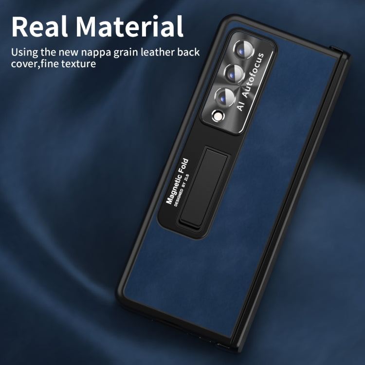 For Samsung Galaxy Z Fold4 Napa Texture All-inclusive Phone Case