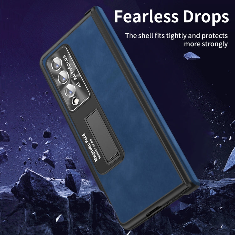 For Samsung Galaxy Z Fold4 Napa Texture All-inclusive Phone Case