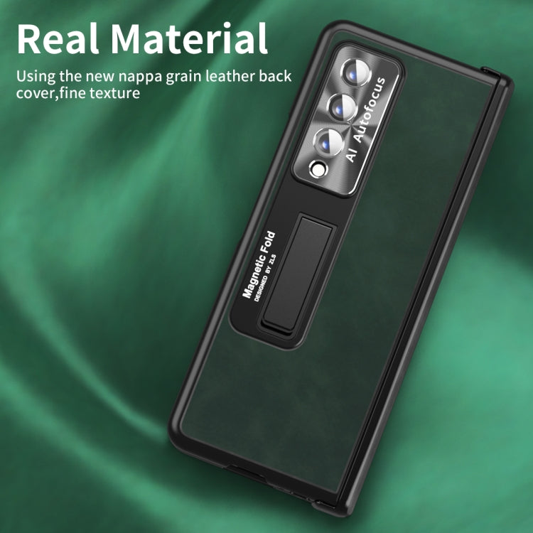 For Samsung Galaxy Z Fold4 Napa Texture All-inclusive Phone Case