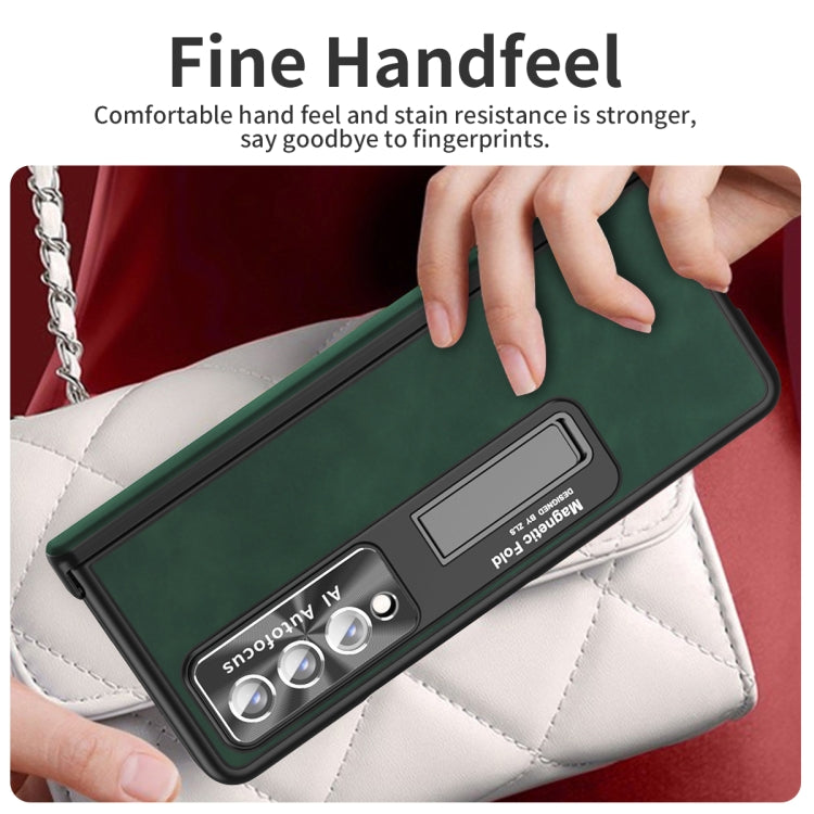 For Samsung Galaxy Z Fold4 Napa Texture All-inclusive Phone Case