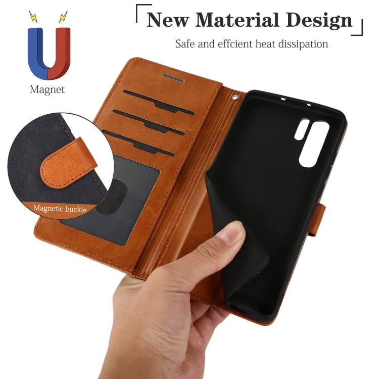 For Huawei P30 Pro Splicing Leather Phone Case