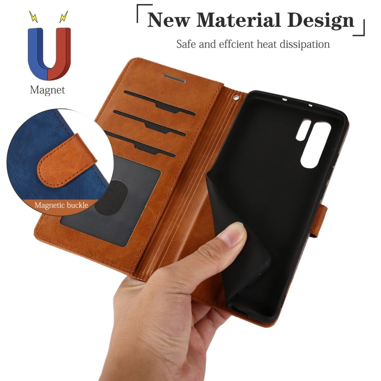 For Huawei P30 Pro Splicing Leather Phone Case
