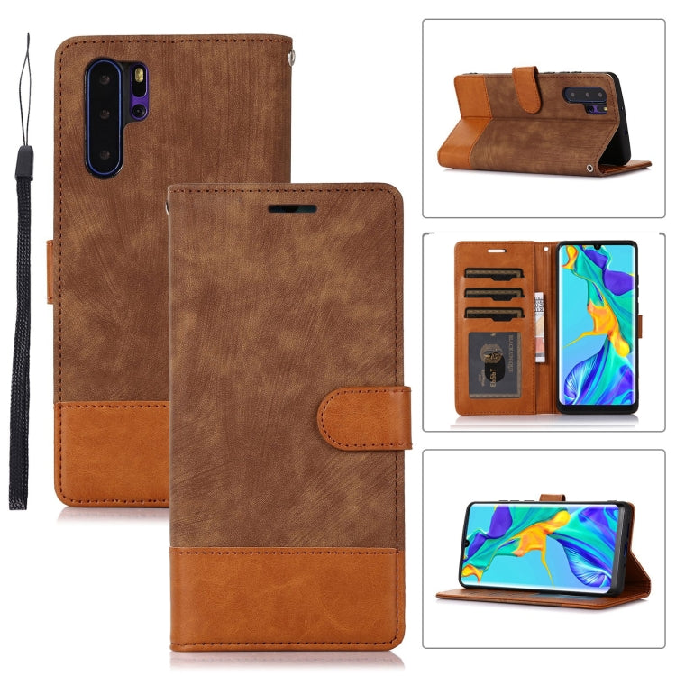 For Huawei P30 Pro Splicing Leather Phone Case