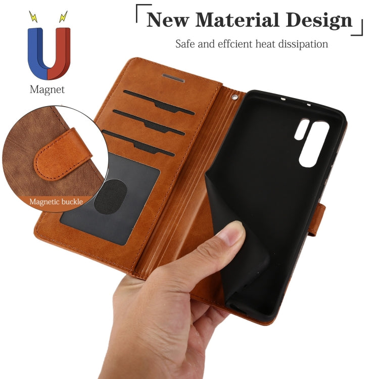 For Huawei P30 Pro Splicing Leather Phone Case