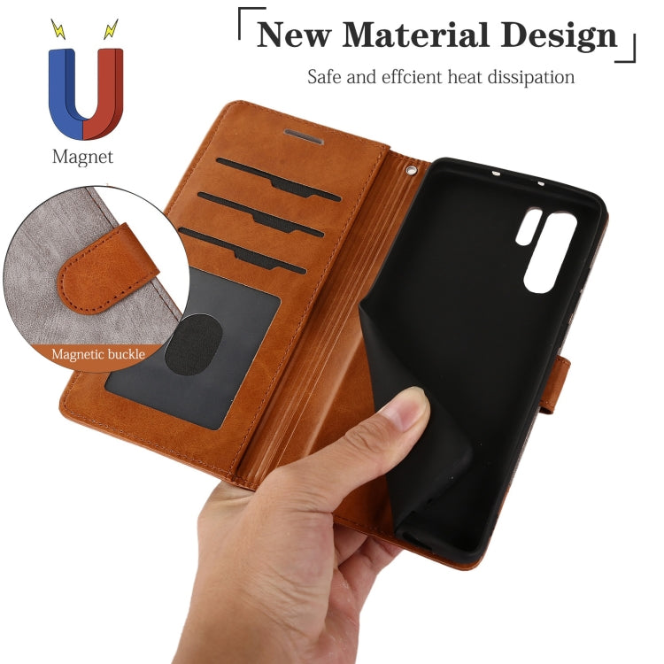 For Huawei P30 Pro Splicing Leather Phone Case