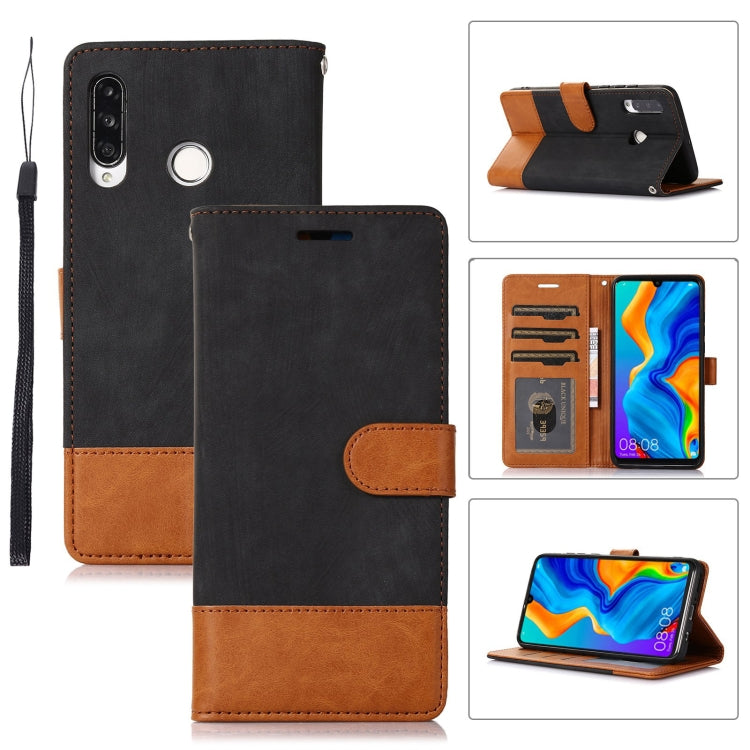 For Huawei P30 Lite Splicing Leather Phone Case