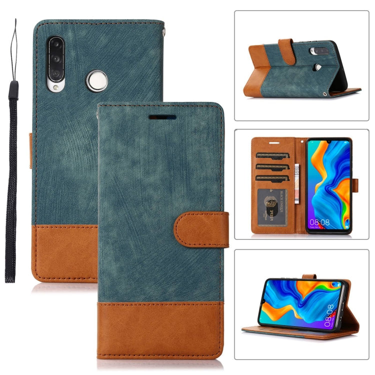 For Huawei P30 Lite Splicing Leather Phone Case