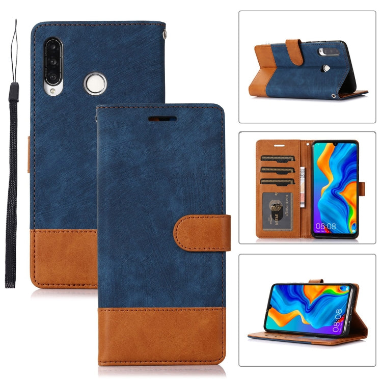 For Huawei P30 Lite Splicing Leather Phone Case