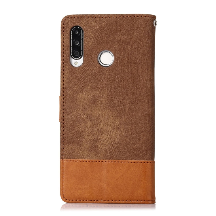 For Huawei P30 Lite Splicing Leather Phone Case
