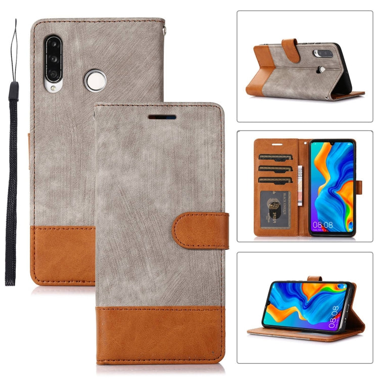For Huawei P30 Lite Splicing Leather Phone Case