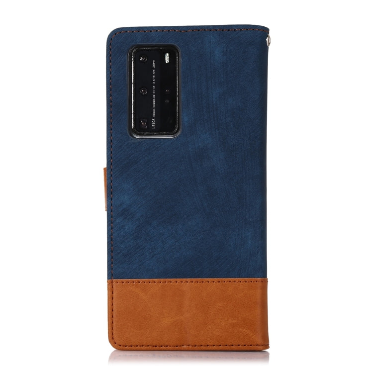 For Huawei P40 Pro Splicing Leather Phone Case