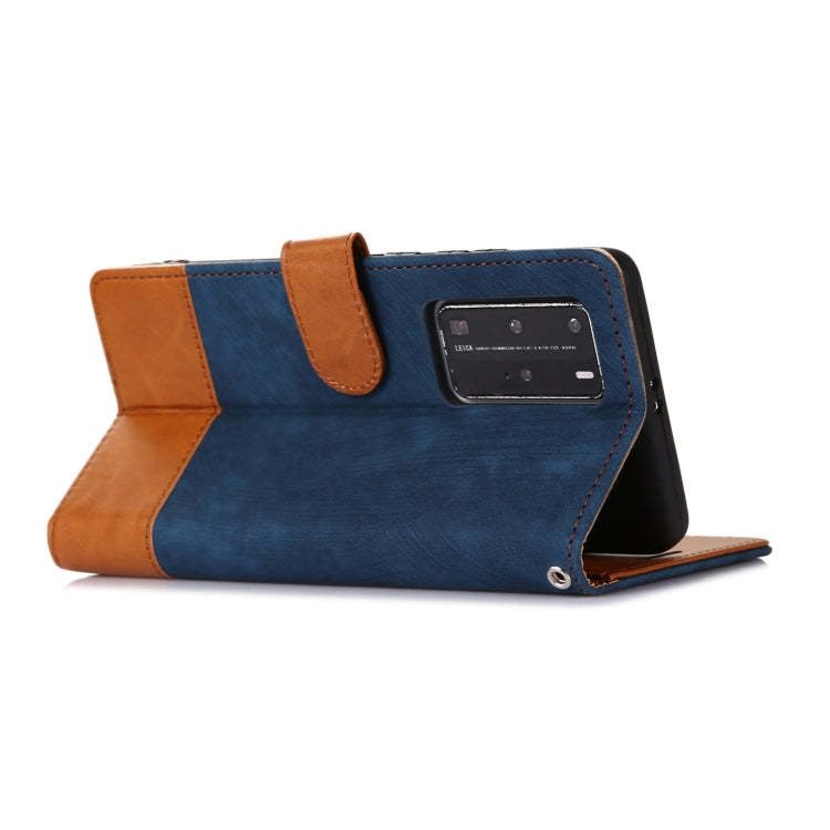 For Huawei P40 Pro Splicing Leather Phone Case