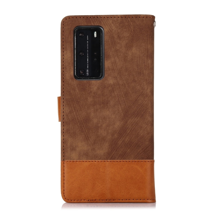 For Huawei P40 Pro Splicing Leather Phone Case