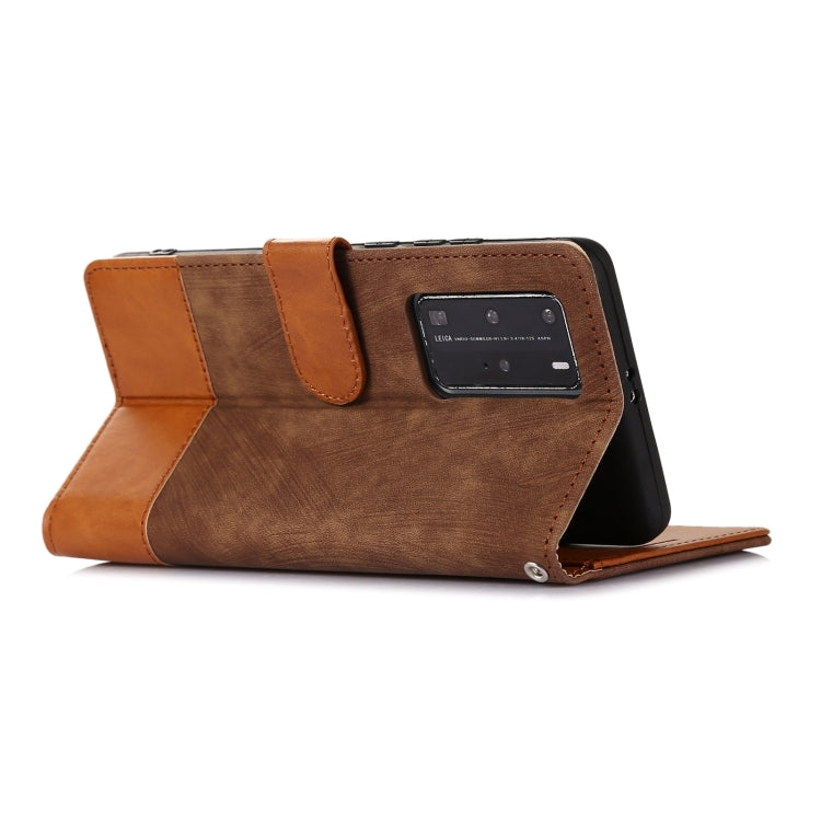For Huawei P40 Pro Splicing Leather Phone Case