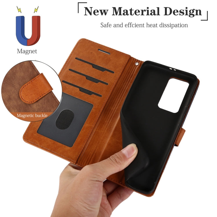 For Huawei P40 Pro Splicing Leather Phone Case