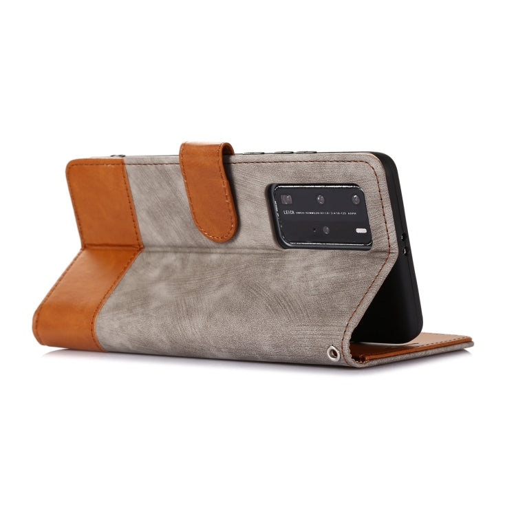 For Huawei P40 Pro Splicing Leather Phone Case