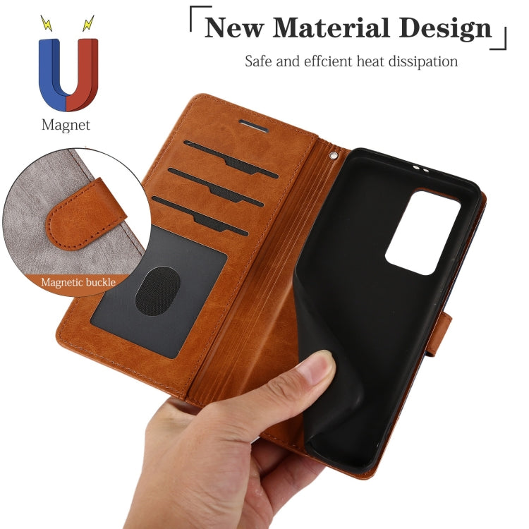For Huawei P40 Pro Splicing Leather Phone Case