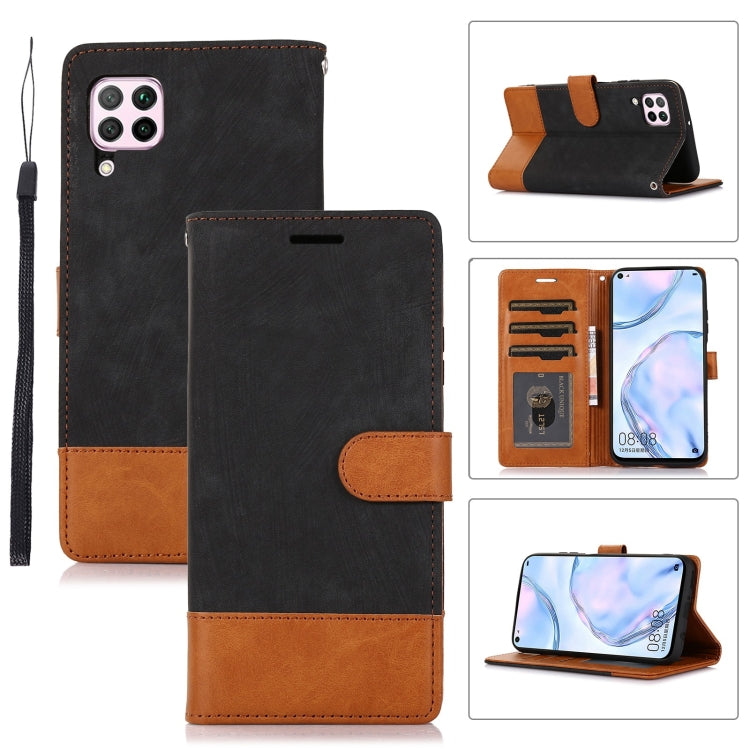 For Huawei P40 Lite / Nova 6 SE Splicing Leather Phone Case