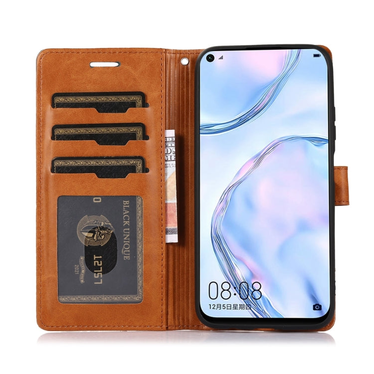 For Huawei P40 Lite / Nova 6 SE Splicing Leather Phone Case