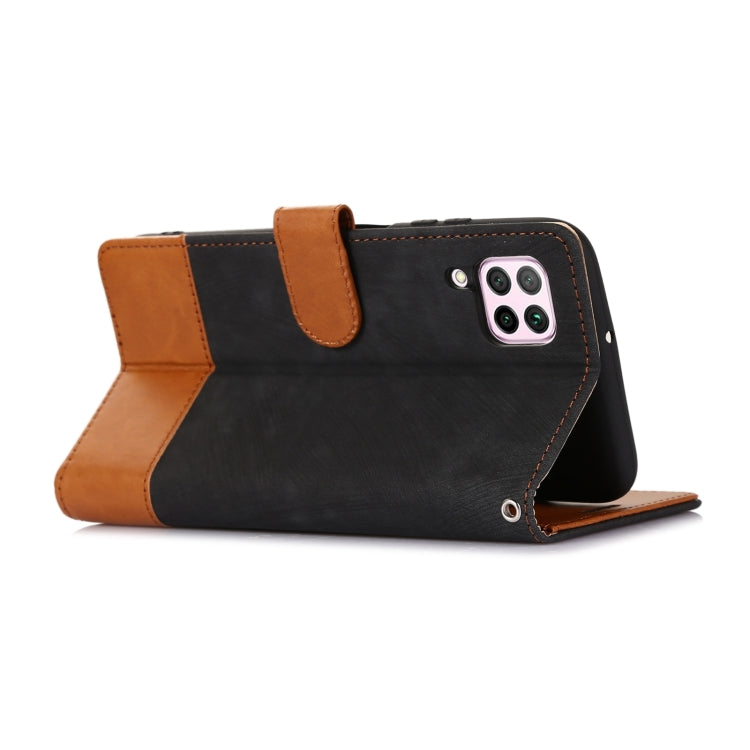 For Huawei P40 Lite / Nova 6 SE Splicing Leather Phone Case