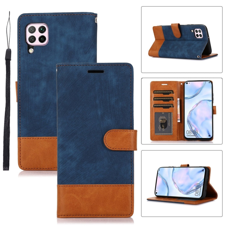 For Huawei P40 Lite / Nova 6 SE Splicing Leather Phone Case