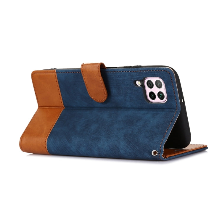 For Huawei P40 Lite / Nova 6 SE Splicing Leather Phone Case