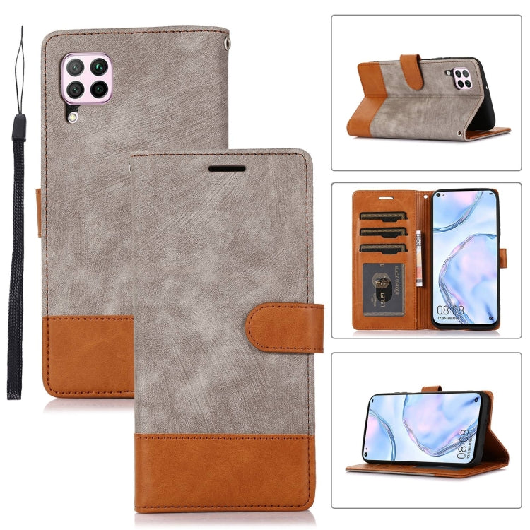 For Huawei P40 Lite / Nova 6 SE Splicing Leather Phone Case