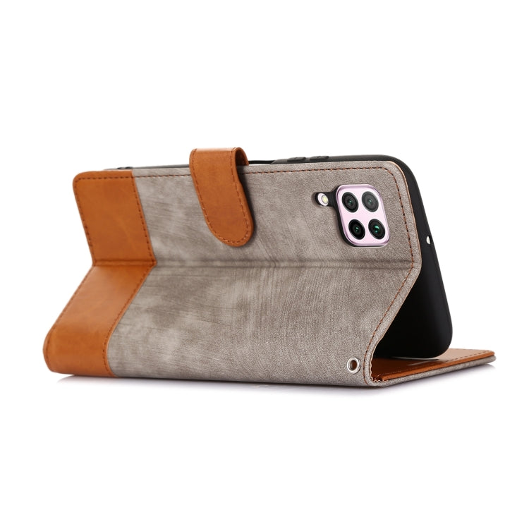 For Huawei P40 Lite / Nova 6 SE Splicing Leather Phone Case