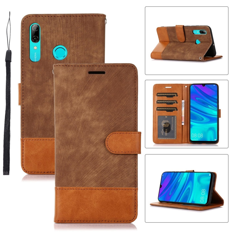 For Huawei P Smart 2019 / Honor 10 Lite Splicing Leather Phone Case