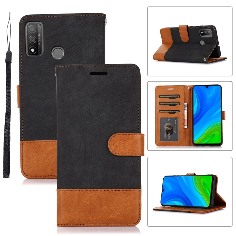 For Huawei P Smart 2020 Splicing Leather Phone Case