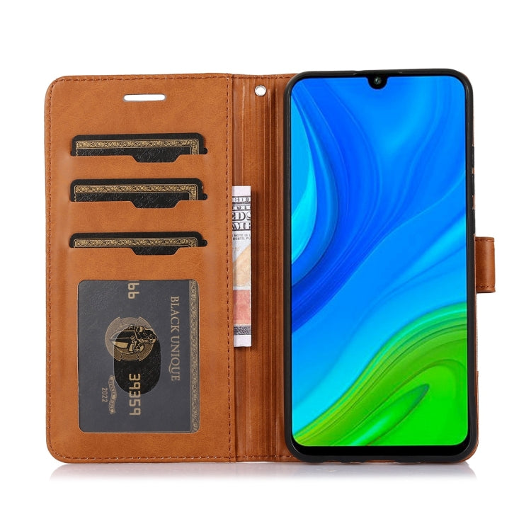 For Huawei P Smart 2020 Splicing Leather Phone Case