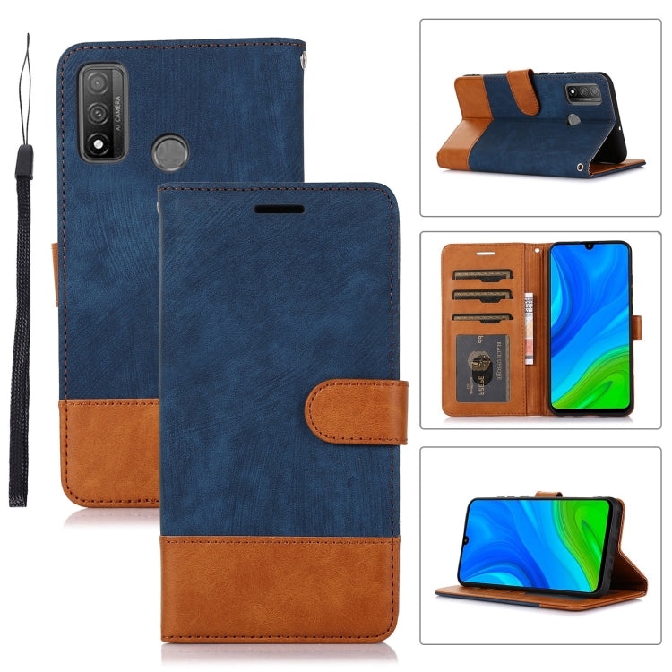 For Huawei P Smart 2020 Splicing Leather Phone Case